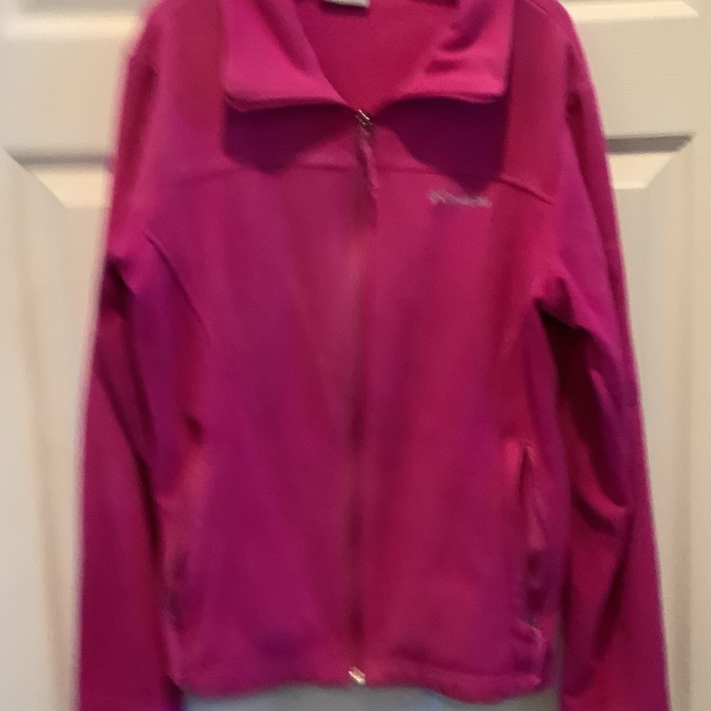 Columbia Women's Vibrant Pink Utility Jacket, full zip fleece - Picture 4 of 7
